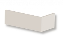 Угловая клинкерная фасадная плитка облицовочная под кирпич Stroeher (Штроер) Stiltreu 454 creme-weiss рельефная, 240*40*115*14 мм