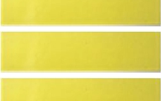 №14 Глазурованная Фасадная плитка Клинкерная облицовочная под кирпич 283х84х13,5 мм цвет желтый RAL