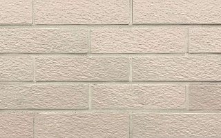 Амстердам-7 рельефная, белая клинкерная фасадная плитка под кирпич 245*65*7 мм, керамин