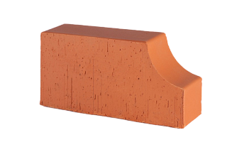 12.101113L Кирпич фигурный полнотелый красный Lode JANKA F13 гладкий, 250*120*65 мм